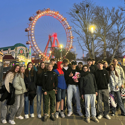 Die Klassen vor dem Riesenrad